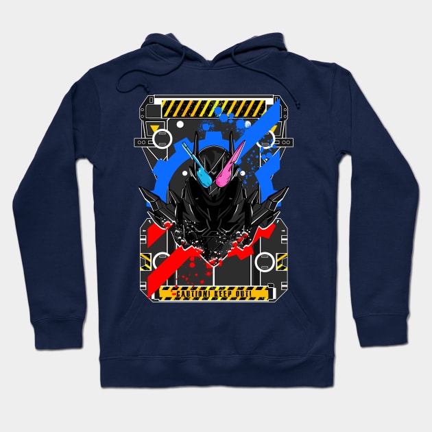 Kamen Rider Build Hazard Hoodie by titansshirt